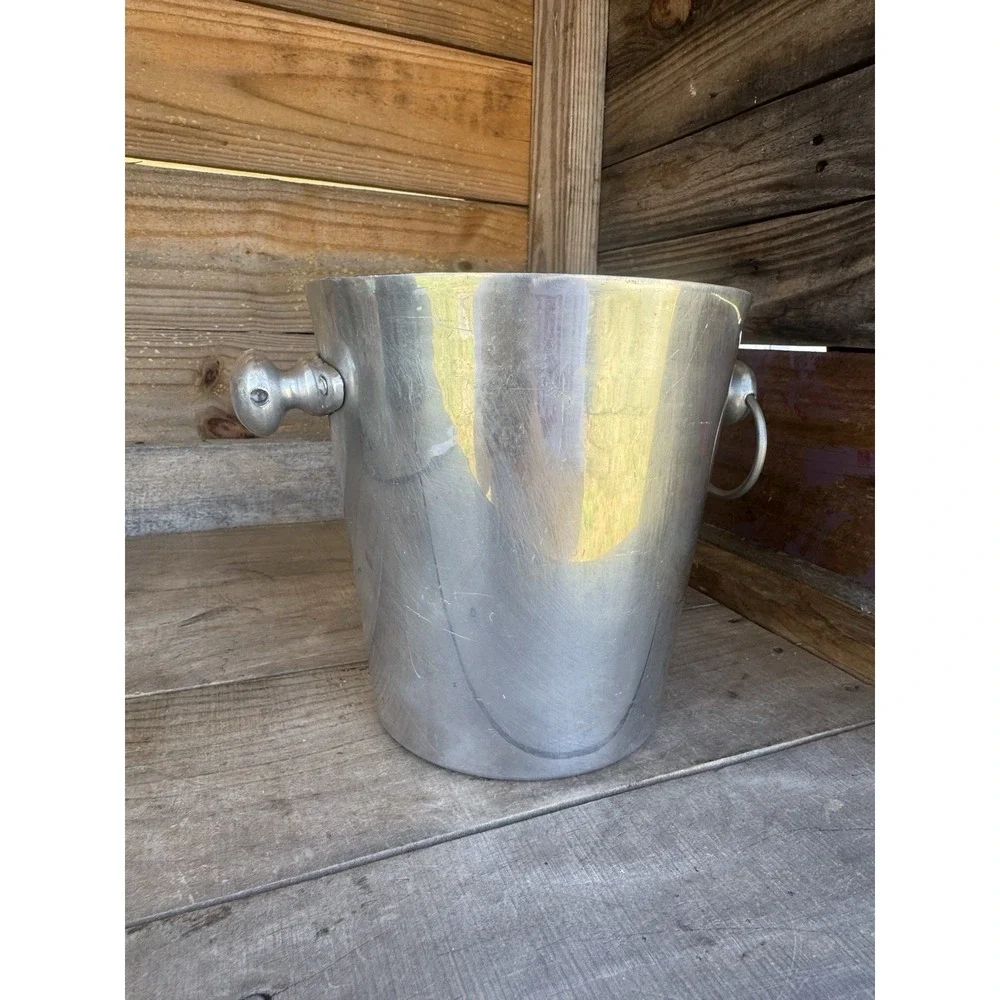 Vintage Stainless Steel Ice Bucket Made In India